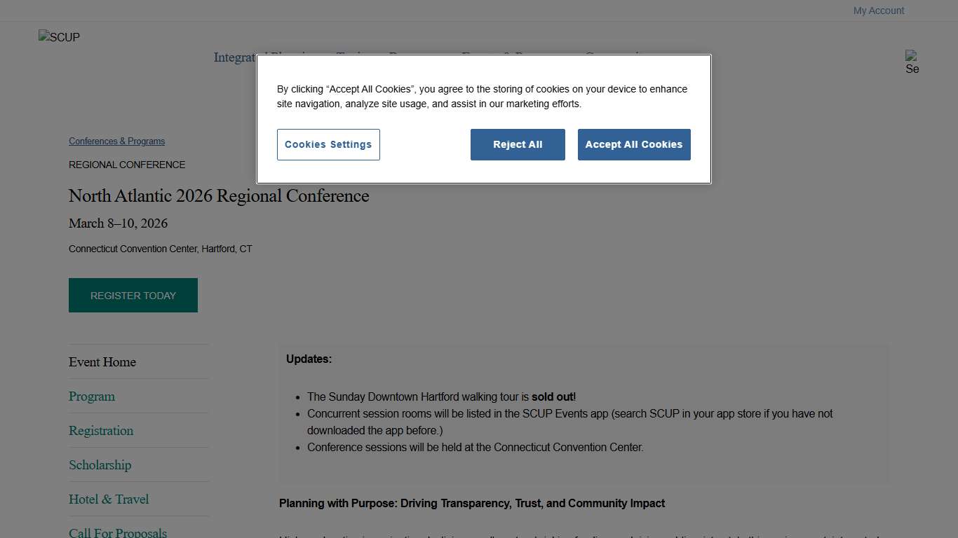 North Atlantic 2026 Regional Conference - SCUP