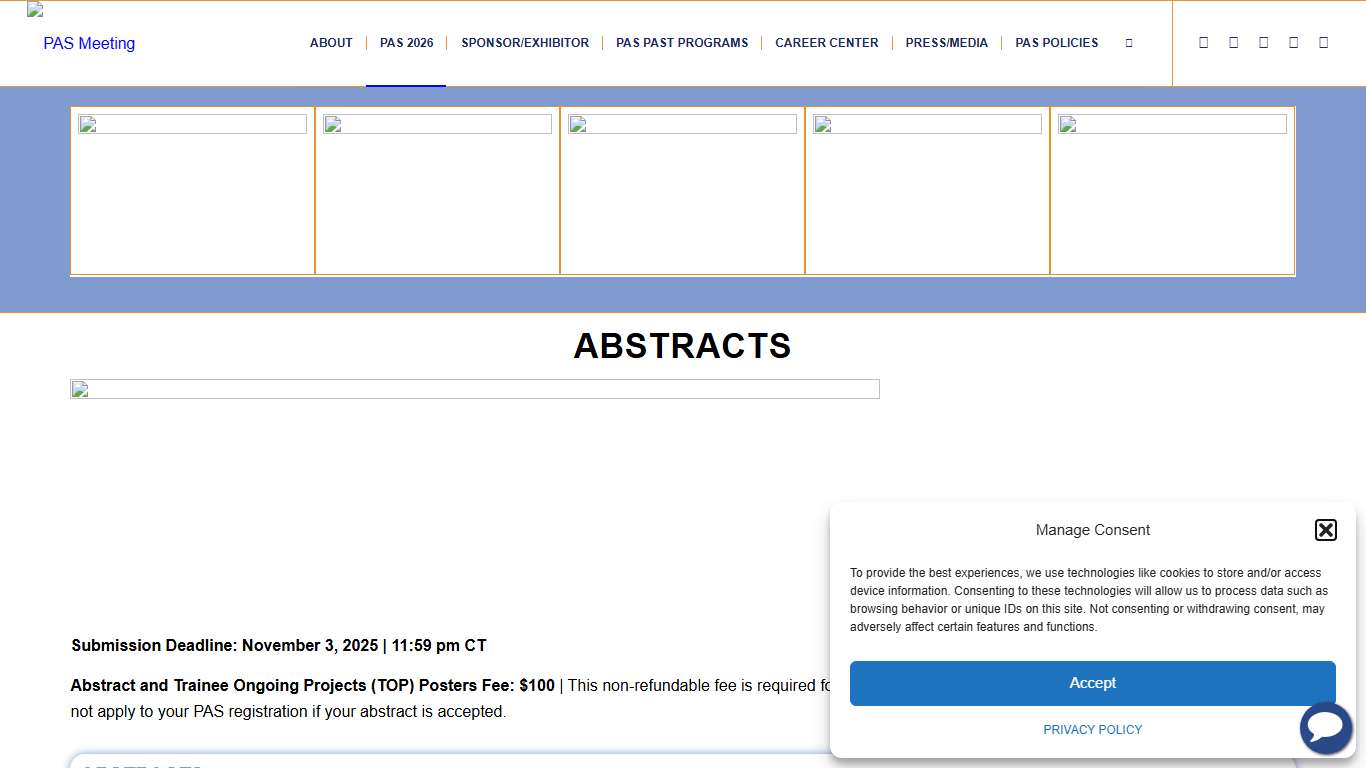 2026 ABSTRACTS – PAS Meeting